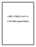CHÙA THÁI LAN VÀ VĂN HÓA ĐẠO PHẬT