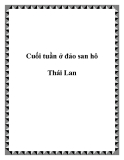 Cuối tuần ở đảo san hô Thái Lan