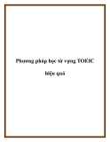 Phương pháp học từ vựng TOEIC hiệu quả