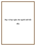 Dạy và học nghe cho người mới bắt đầu