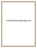 Cách hỏi đường bằng tiếng Anh