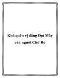 Khó quên vị đắng Đọt Mây của người Chơ Ro