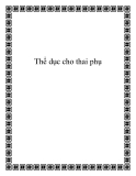 Thể dục cho thai phụ 