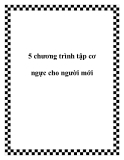 5 chương trình tập cơ ngực cho người mới 