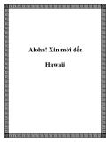 Aloha! Xin mời đến Hawaii