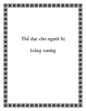 Thể dục cho người bị loãng xương