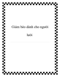 Giảm béo dành cho người lười