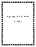 Yoga giúp cải thiện trí nhớ và thị lực 