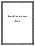 Hawaii - bãi biển thiên đường