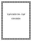 TẬP CHÂN TO - TẬP CƠ CHÂN