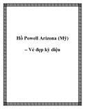 Hồ Powell Arizona (Mỹ) – Vẻ đẹp kỳ diệu 