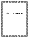 CÁCH TẬP CƠ BỤNG