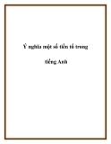 Tài liệu về Ý nghĩa một số tiền tố trong tiếng Anh
