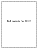 Kinh nghiệm thi New TOEIC