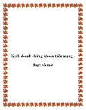Kinh doanh chứng khoán trên mạng được và mất gì?