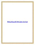 Đừng lãng phí thời gian của bạn