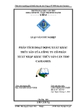 Luận văn:Phân tích hoạt động xuất khẩu thủy sản của Công ty CP XNK thủy sản Caseamex