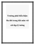 Trường phái biểu hiện: Ra đời trong bất mãn với cái đẹp lý tưởng