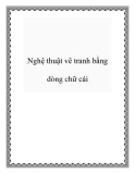 Nghệ thuật vẽ tranh bằng dòng chữ cái