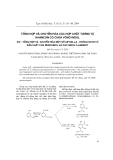 Báo cáo " Tổng hợp và chuyển hóa các hợp chất tương tự khancon có chứa vòng indol "