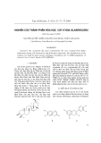 Báo cáo "nghiên cứu thành phần hóa học cây kydia glabrescens "