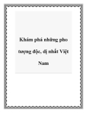 Khám phá những pho tượng độc, dị nhất Việt Nam