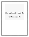 Ngộ nghĩnh điêu khắc đá của Hirotoshi Ito