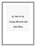 Kỳ thú cổ vật Tượng 500 năm tuổi giữa đồng