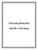 Cẩm nang phong thuỷ nhà đất : Cầu thang