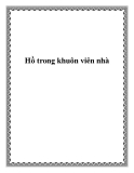 Hồ trong khuôn viên nhà