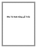 Đĩa Tứ linh bằng gỗ Trắc
