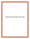 Những Chiêu Thức Thành Công Của Sếp