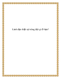 Lãnh đạo thật sự trông đợi gì ở bạn?