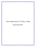 5 Kinh Nghiệm Quản Trị Từ Phim 