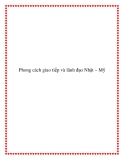 Phong cách giao tiếp và lãnh đạo Nhật – Mỹ