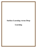 Surface Learning versus Deep Learning