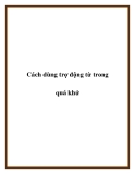 Cách dùng trợ động từ trong quá khứ