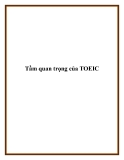 Tầm quan trọng của TOEIC