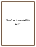 Bí quyết học từ vựng cho bài thi TOEFL