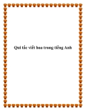 Qui tắc viết hoa trong tiếng Anh