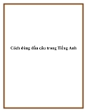 Cách dùng dấu câu trong Tiếng Anh