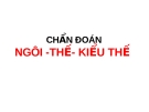 CHẨN ĐOÁN ngôi