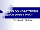 TỬ VONG DO NGẠT TRONG GIÁM ĐỊNH Y PHÁP