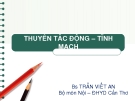 THUYÊN TẮC ĐỘNG – TĨNH  MẠCH