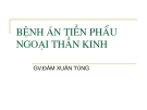 BỆNH ÁN TIỀN PHẨU NGOẠI THẦN KINH