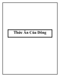 Thức Ăn Của Dông
