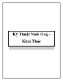 Kỹ Thuật Nuôi Ong Khai Thác