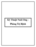 Kỹ Thuật Nuôi Ong Phòng Trị Bệnh