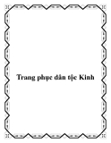 Trang phục dân tộc Kinh