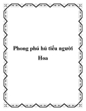 Phong phú hủ tiếu người Hoa